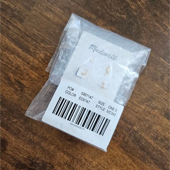 NWT Madewell Zigzag Earring Set - Picture 2 of 3
